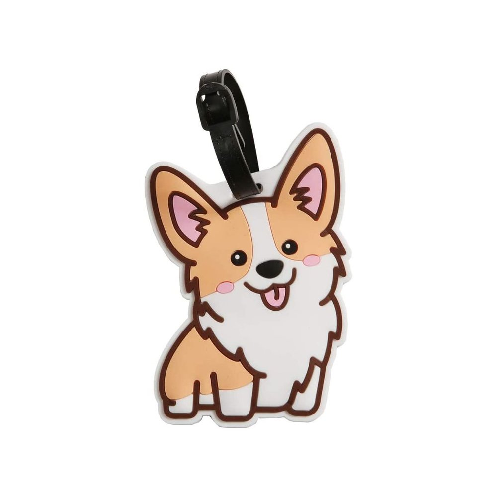 Cute Kawaii Corgi Luggage Tag